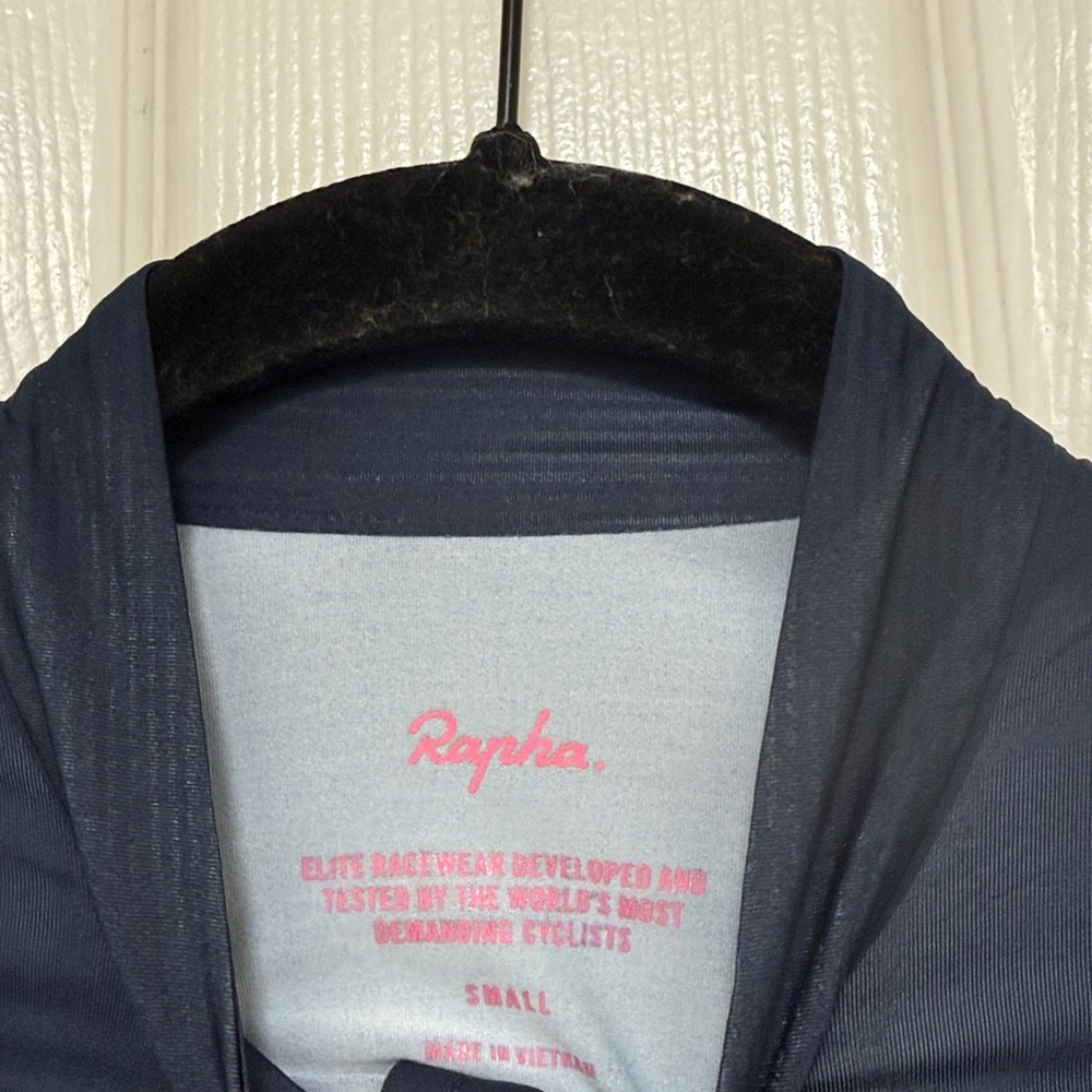 Rapha Women's Navy and Pink Striped RCC Jersey - Picture 3 of 7